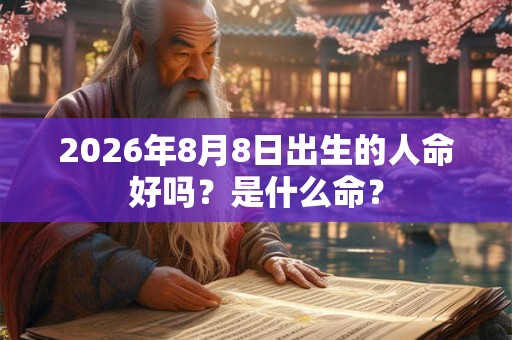 2026年8月8日出生的人命好吗？是什么命？