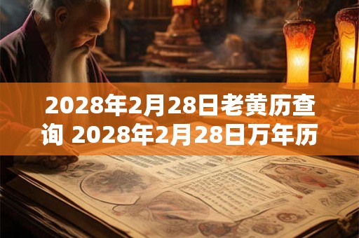 2028年2月28日老黄历查询 2028年2月28日万年历黄道吉日