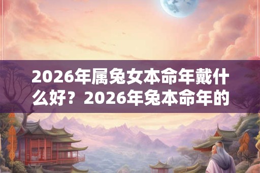 2026年属兔女本命年戴什么好？2026年兔本命年的大忌