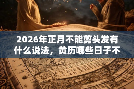 2026年正月不能剪头发有什么说法，黄历哪些日子不能理发？