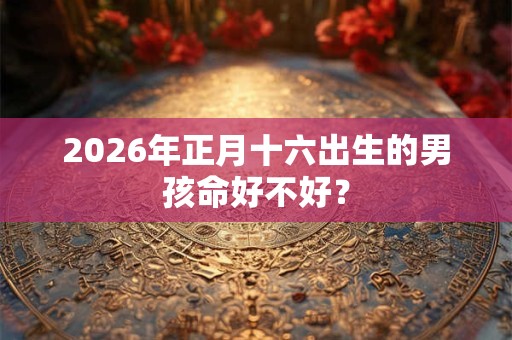 2026年正月十六出生的男孩命好不好？
