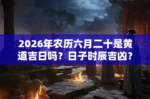 2026年农历六月二十是黄道吉日吗?日子时辰吉凶? 2026年农历六月二十是黄道吉日吗?日子时辰吉凶?