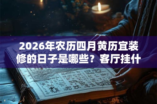 2026年农历四月黄历宜装修的日子是哪些？客厅挂什么画才好