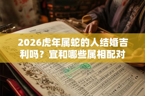 2026虎年属蛇的人结婚吉利吗?宜和哪些属相配对 2026虎年属蛇的人结婚吉利吗?宜和哪些属相配对