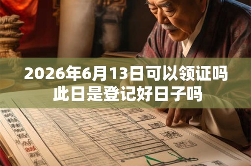 2026年6月13日可以领证吗 此日是登记好日子吗
