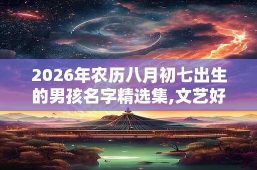 2026年农历八月初七出生的男孩名字精选集,文艺好听