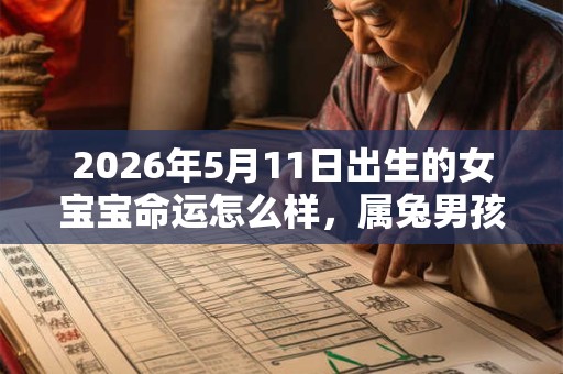 2026年5月11日出生的女宝宝命运怎么样，属兔男孩八字五行命运