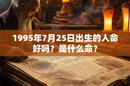 1995年7月25日出生的人命好吗？是什么命？
