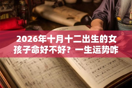 2026年十月十二出生的女孩子命好不好？一生运势咋样
