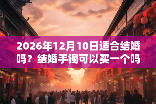 2026年12月10日适合结婚吗？结婚手镯可以买一个吗？