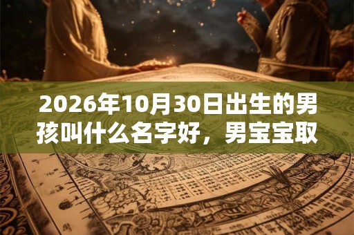 2026年10月30日出生的男孩叫什么名字好，男宝宝取名大全