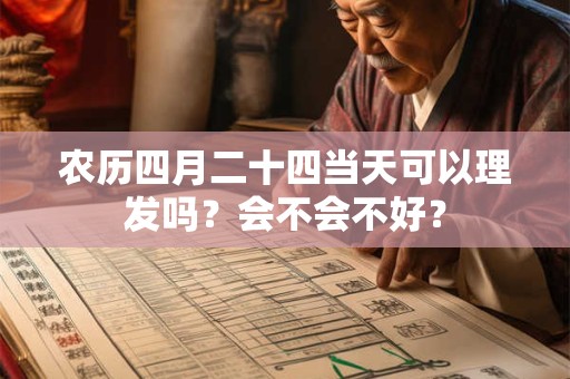 农历四月二十四当天可以理发吗?会不会不好? 农历四月二十四当天可以理发吗?会不会不好?