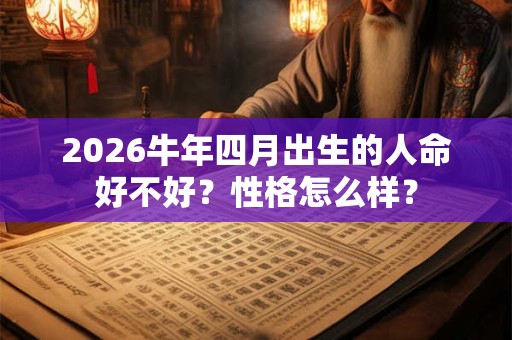 2026牛年四月出生的人命好不好?性格怎么样? 2026牛年四月出生的人命好不好?性格怎么样?