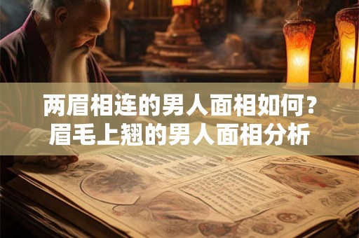 两眉相连的男人面相如何？眉毛上翘的男人面相分析