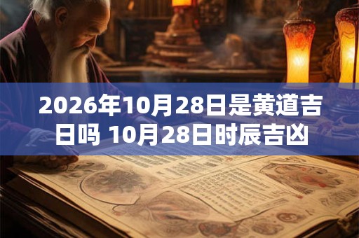 2026年10月28日是黄道吉日吗 10月28日时辰吉凶