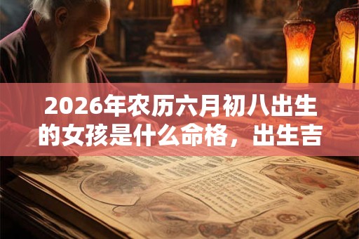 2026年农历六月初八出生的女孩是什么命格，出生吉时有哪些？