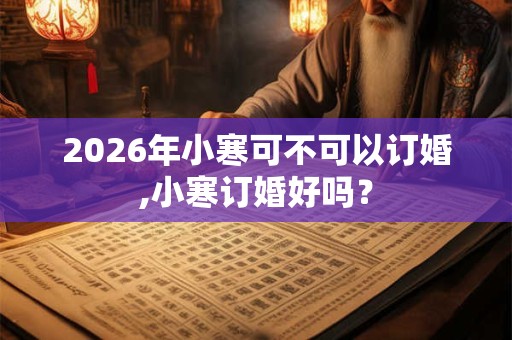 2026年小寒可不可以订婚,小寒订婚好吗? 2026年小寒可不可以订婚,小寒订婚好吗?