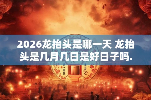 2026龙抬头是哪一天 龙抬头是几月几日是好日子吗.