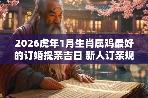 2026虎年1月生肖属鸡最好的订婚提亲吉日 新人订亲规矩