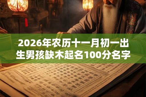 2026年农历十一月初一出生男孩缺木起名100分名字推荐！