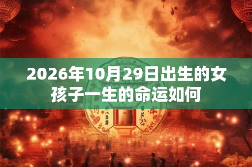 2026年10月29日出生的女孩子一生的命运如何 2026年10月29日出生的女孩子一生的命运如何