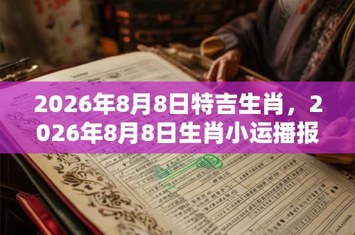 2026年8月8日特吉生肖，2026年8月8日生肖小运播报