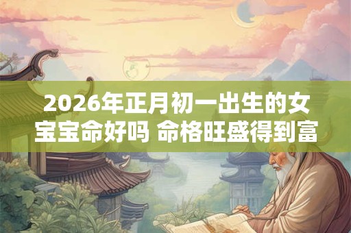 2026年正月初一出生的女宝宝命好吗 命格旺盛得到富贵 2026年正月初一出生的女宝宝命好吗 命格旺盛得到富贵