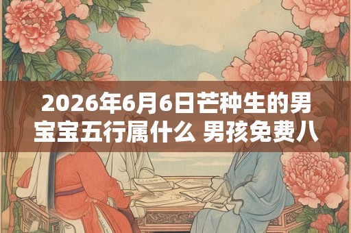 2026年6月6日芒种生的男宝宝五行属什么 男孩免费八字起名