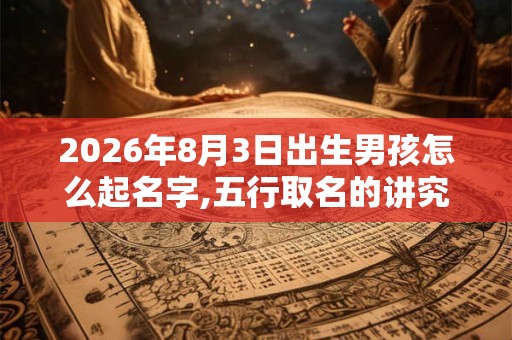 2026年8月3日出生男孩怎么起名字,五行取名的讲究 2026年8月3日出生男孩怎么起名字,五行取名的讲究