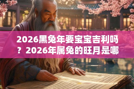2026黑兔年要宝宝吉利吗？2026年属兔的旺月是哪几个月？