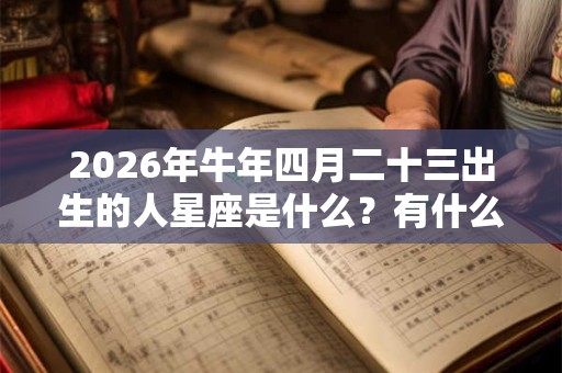 2026年牛年四月二十三出生的人星座是什么？有什么性格特点？