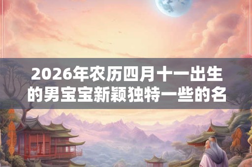 2026年农历四月十一出生的男宝宝新颖独特一些的名字