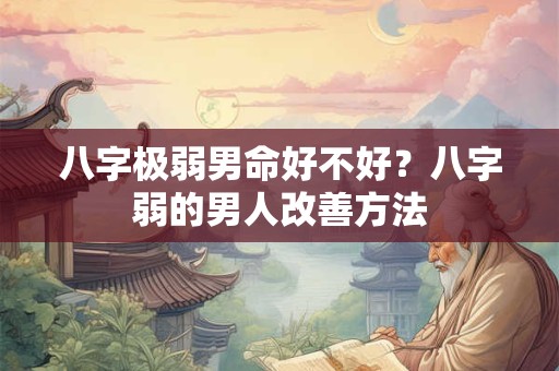 八字极弱男命好不好？八字弱的男人改善方法