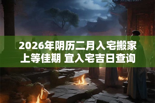 2026年阴历二月入宅搬家上等佳期 宜入宅吉日查询