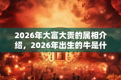 2026年大富大贵的属相介绍，2026年出生的牛是什么命？