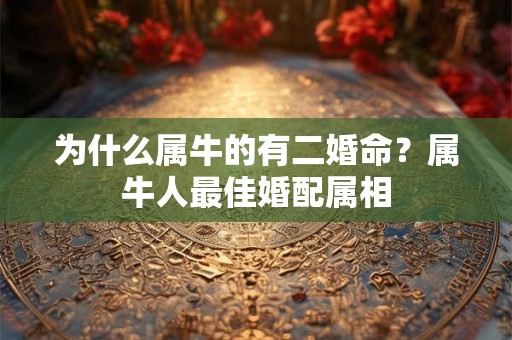 为什么属牛的有二婚命？属牛人最佳婚配属相