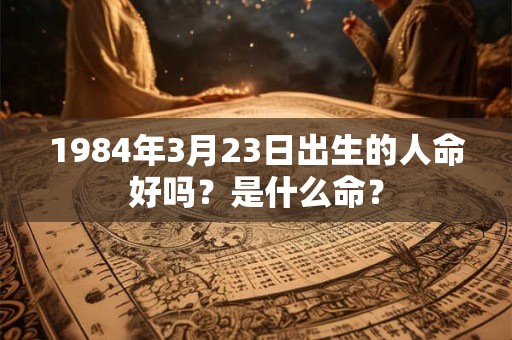 1984年3月23日出生的人命好吗？是什么命？