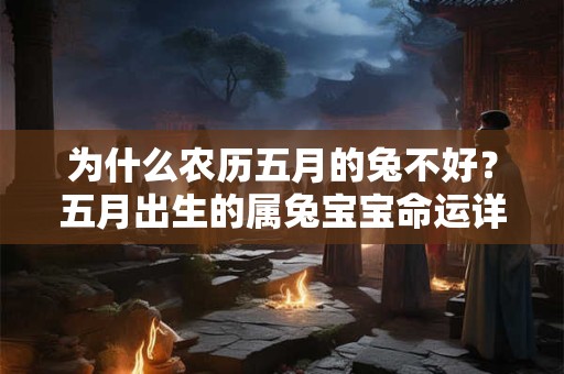 为什么农历五月的兔不好？五月出生的属兔宝宝命运详解