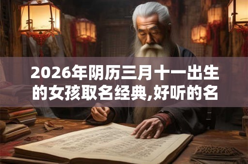 2026年阴历三月十一出生的女孩取名经典,好听的名字大全