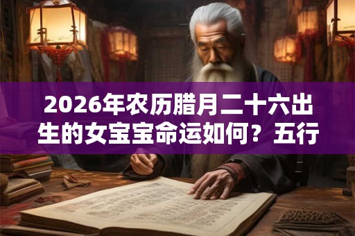 2026年农历腊月二十六出生的女宝宝命运如何？五行缺什么