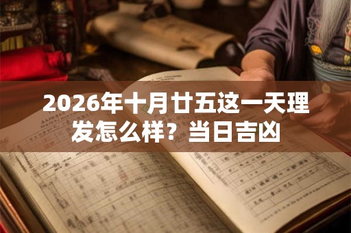 2026年十月廿五这一天理发怎么样?当日吉凶 2026年十月廿五这一天理发怎么样?当日吉凶