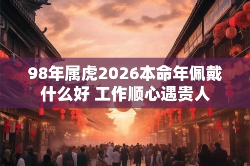 98年属虎2026本命年佩戴什么好 工作顺心遇贵人
