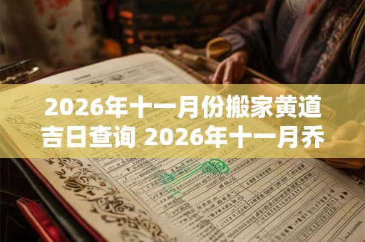 2026年十一月份搬家黄道吉日查询 2026年十一月乔迁好日子 2026年十一月份搬家黄道吉日查询 2026年十一月乔迁好日子