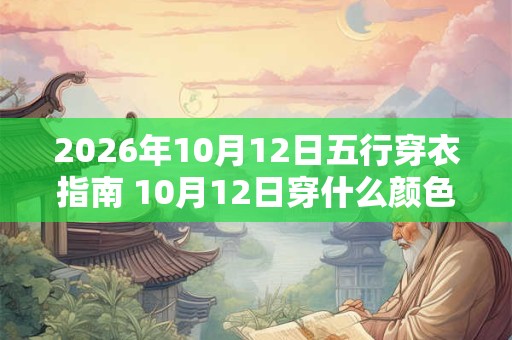 2026年10月12日五行穿衣指南 10月12日穿什么颜色衣服
