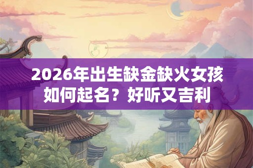 2026年出生缺金缺火女孩如何起名?好听又吉利 2026年出生缺金缺火女孩如何起名?好听又吉利