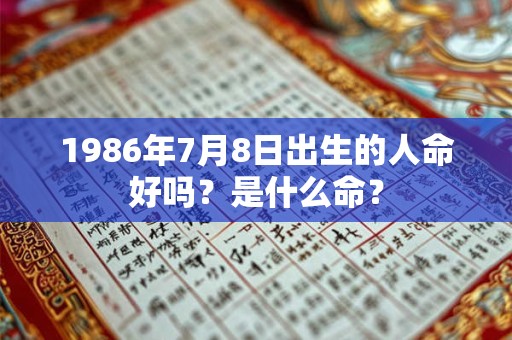 1986年7月8日出生的人命好吗?是什么命? 1986年7月8日出生的人命好吗?是什么命?