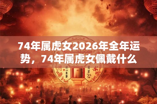 74年属虎女2026年全年运势，74年属虎女佩戴什么好？