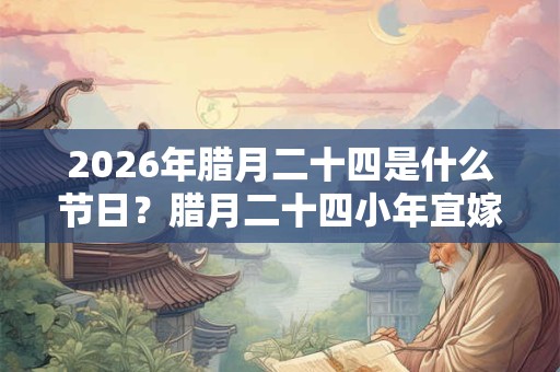 2026年腊月二十四是什么节日？腊月二十四小年宜嫁娶吗？
