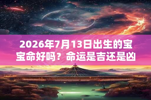 2026年7月13日出生的宝宝命好吗?命运是吉还是凶? 2026年7月13日出生的宝宝命好吗?命运是吉还是凶?