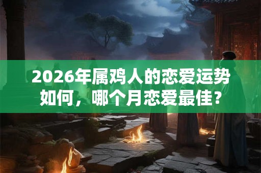2026年属鸡人的恋爱运势如何，哪个月恋爱最佳？
